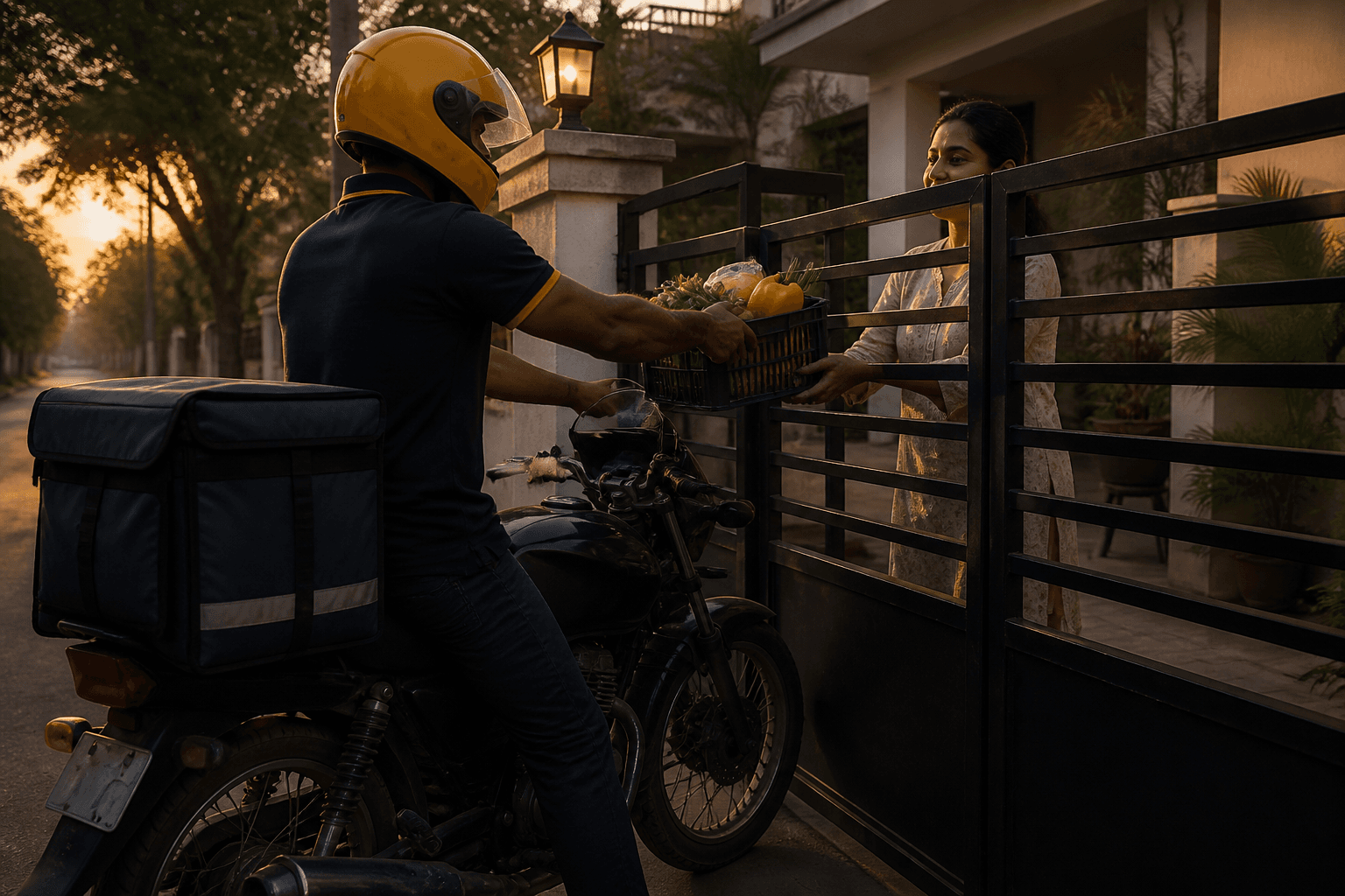Beta24 rider delivering groceries in Indore